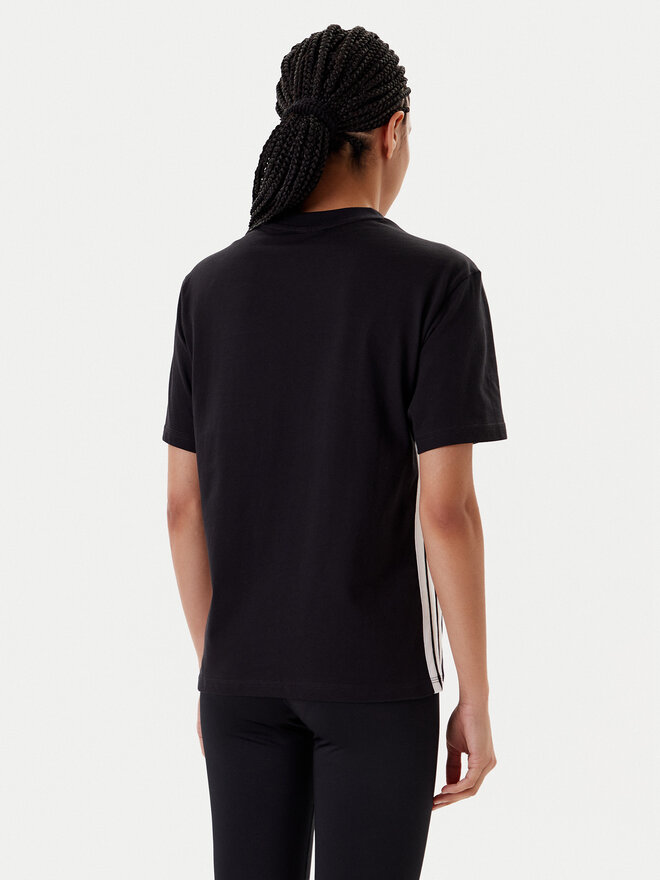adidas adidas Marškinėliai Essentials 3-Stripes JD0846 Juoda Regular Fit