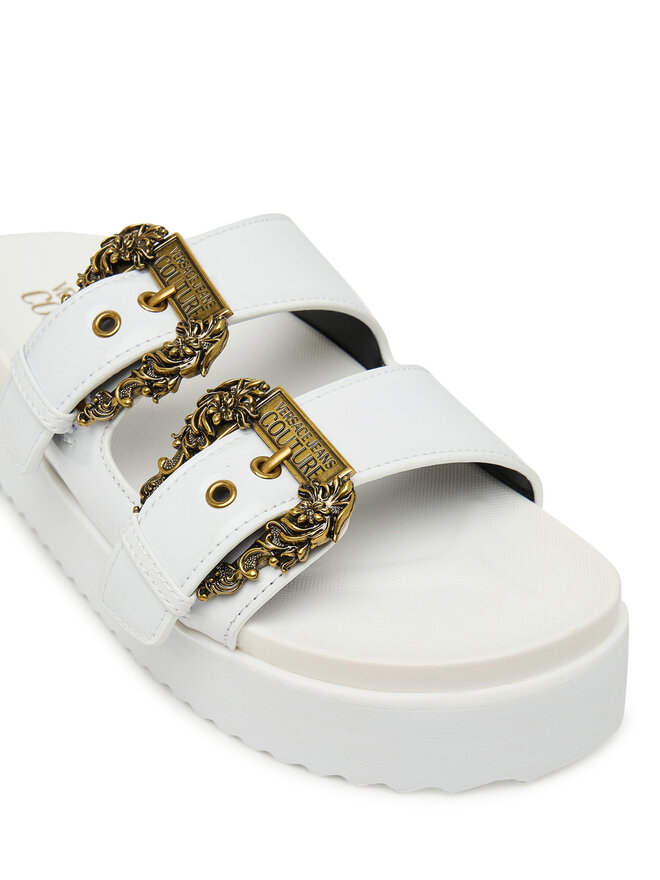 Versace Jeans Couture Шльопанці Versace Jeans Couture 80VA3SM1 ZS190 3 Білий