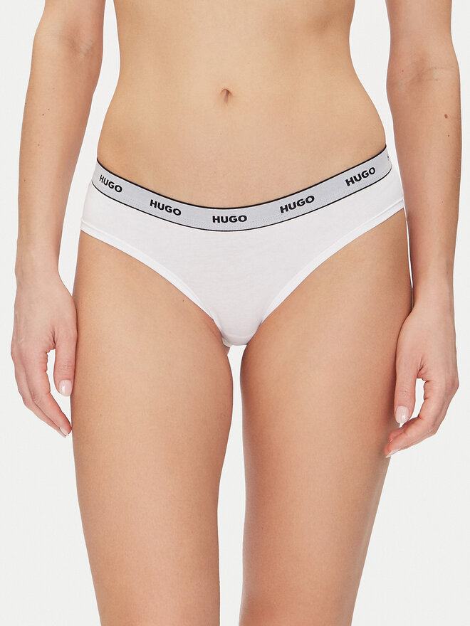 HUGO HUGO Набір з 3 пар класичних трусів Triplet Brief Stripe 50480157 Білий