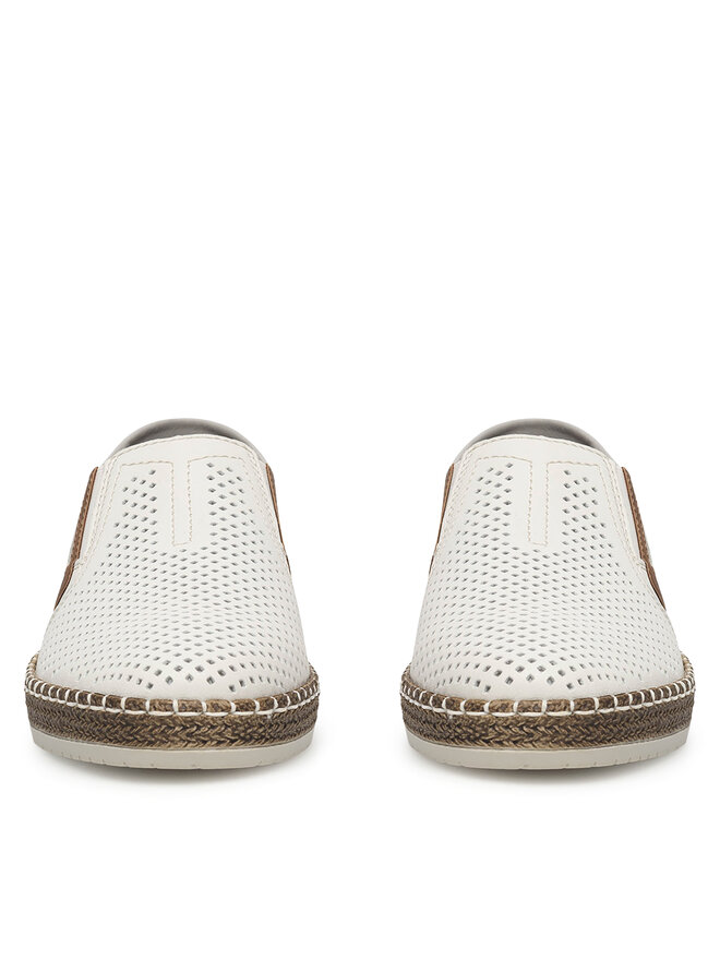Rieker Pantofi Rieker B5297-80 Alb