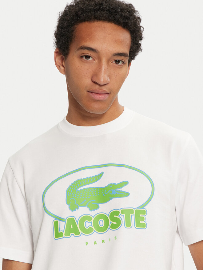 Lacoste Lacoste T-Shirt TH2806 Λευκό Regular Fit
