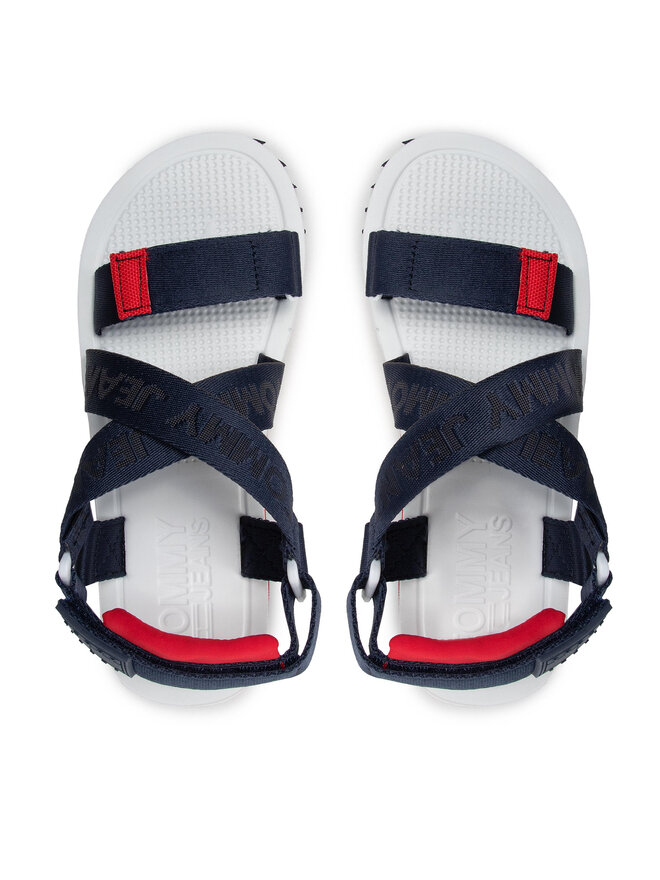 Tommy Jeans Sandalen Tommy Jeans Flatform Eva Sandal EN0EN01839 Dunkelblau