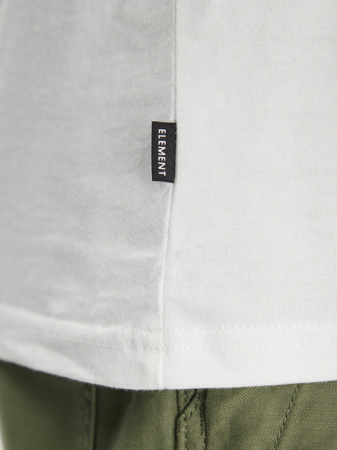 Element Element Camiseta ELYZT00496 Blanco Regular Fit