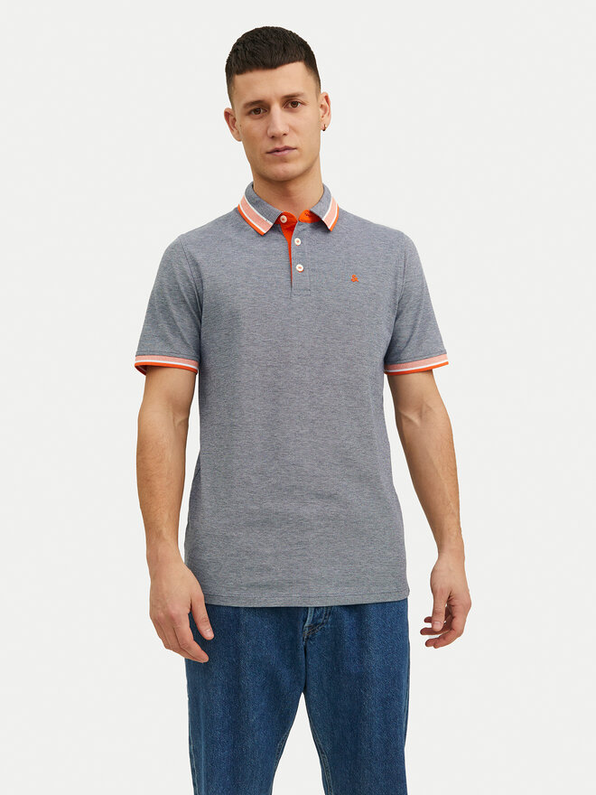 Jack&Jones Jack&Jones Poloshirt Paulos 12136668 Grau Slim Fit