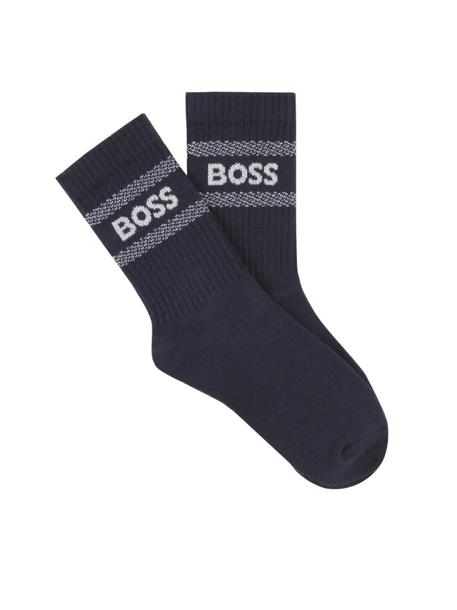 BOSS Набір 2 пар високих дитячих шкарпеток BOSS J51738 Кольоровий