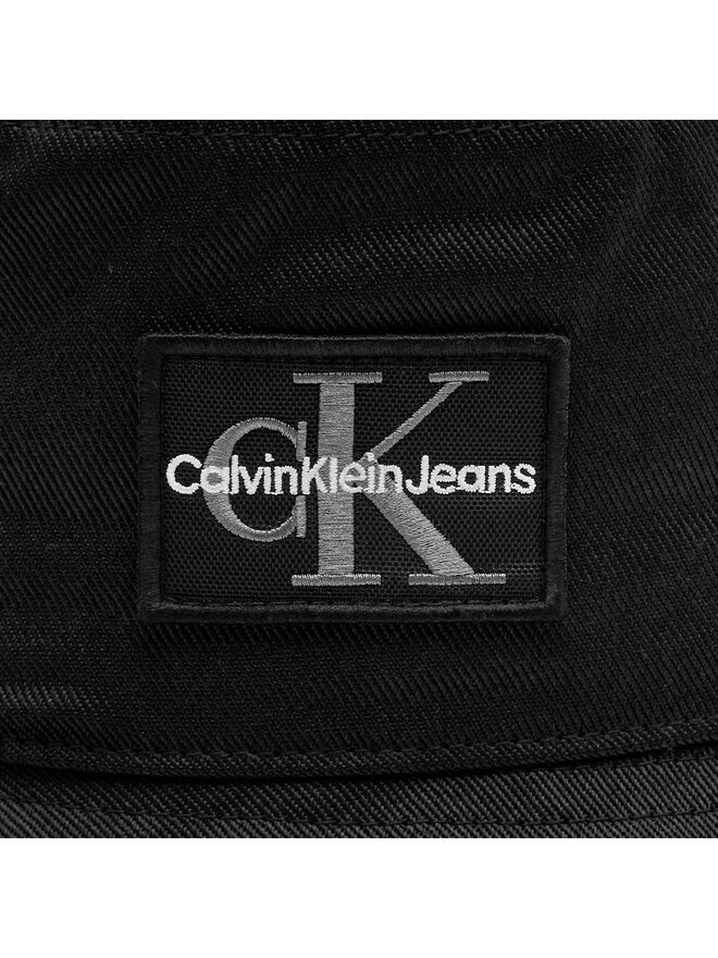 Calvin Klein Jeans Klobouk Calvin Klein Jeans Mono Logo Patch Bucket Hat K50K512181 Černá