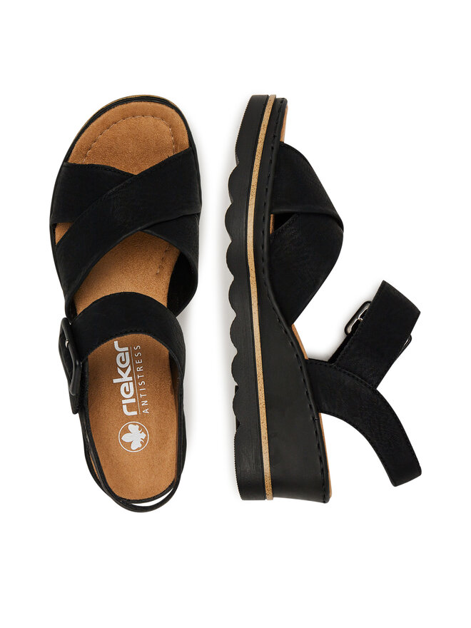 Rieker Sandalen Rieker 67463-00 Schwarz