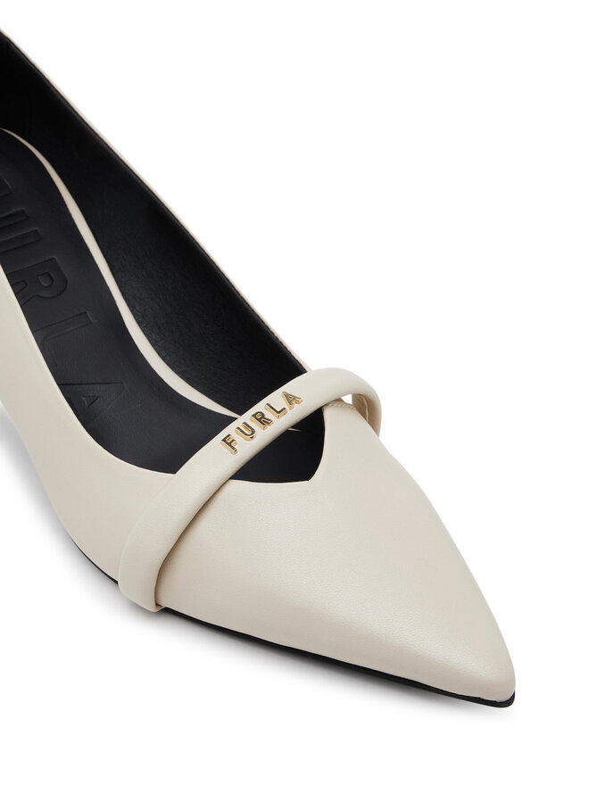 Furla Pantofi cu toc subțire Furla YG58FCD X30000 1704S Alb