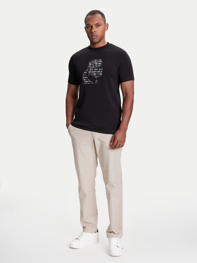 KARL LAGERFELD KARL LAGERFELD Camiseta 755042 553235 Negro Regular Fit