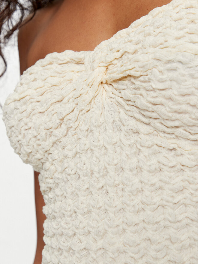 Vila Vila Top Tiro 14106707 Beige Regular Fit