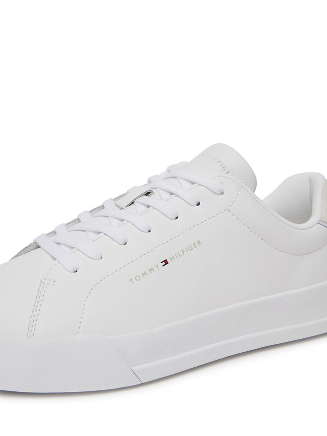 Tommy Hilfiger Sneakers Tommy Hilfiger Th Court Lth Detail Ess FM0FM05367 Bianco