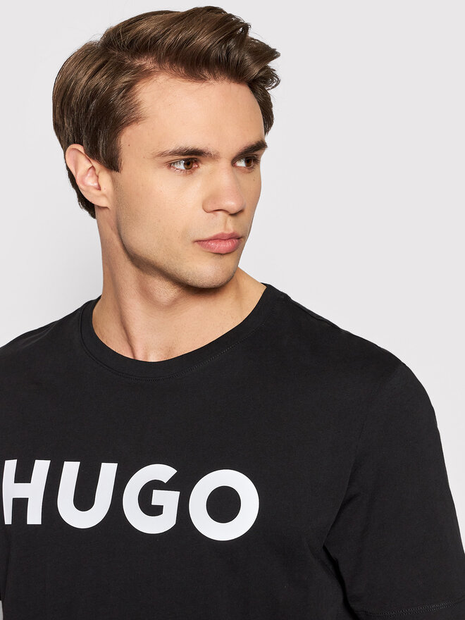 HUGO Hugo T-Shirt Dulivio 50467556 Μαύρο Regular Fit