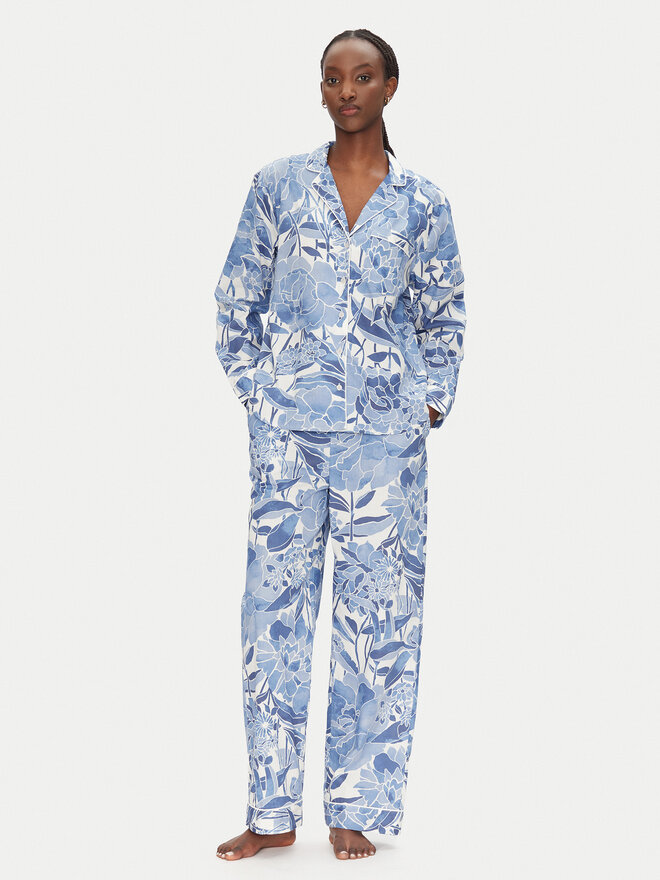 Gap Gap Pidžama hlače 531506-15 Plava Relaxed Fit