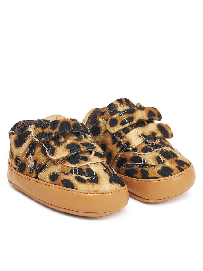 Polo Ralph Lauren Babacipők Polo Ralph Lauren Heritage Court III T-Toe RL03388256 Barna