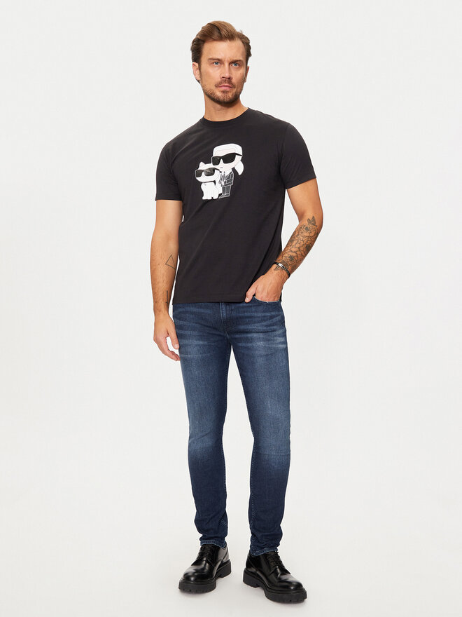 KARL LAGERFELD KARL LAGERFELD T-Shirt 755061 544241 Μαύρο Regular Fit