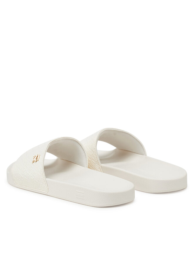 Tommy Hilfiger Şlapi Tommy Hilfiger Th Monogram Poolside FW0FW08525 Alb