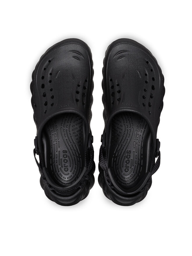 【くまこ様】 Шльопанці Crocs Echo Clog 207937 Чорний | evzuttya.com.ua