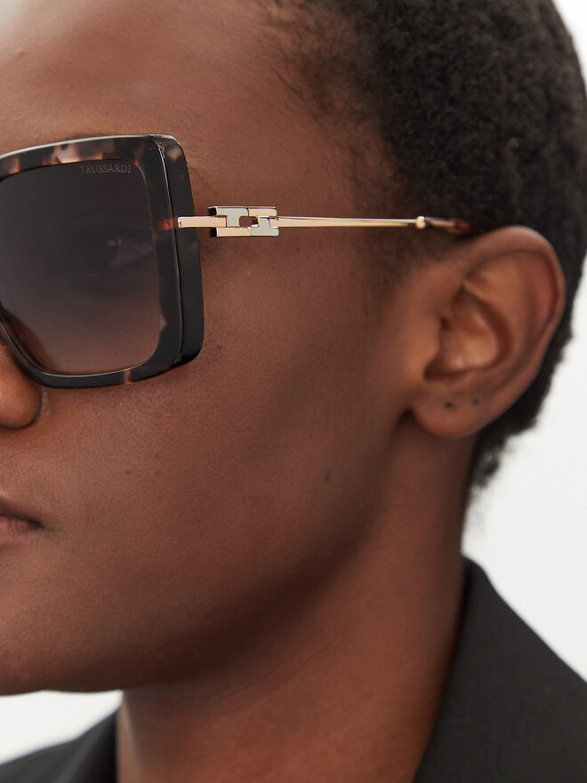Trussardi Okulary przeciwsłoneczne Trussardi TSW9057 Brązowy