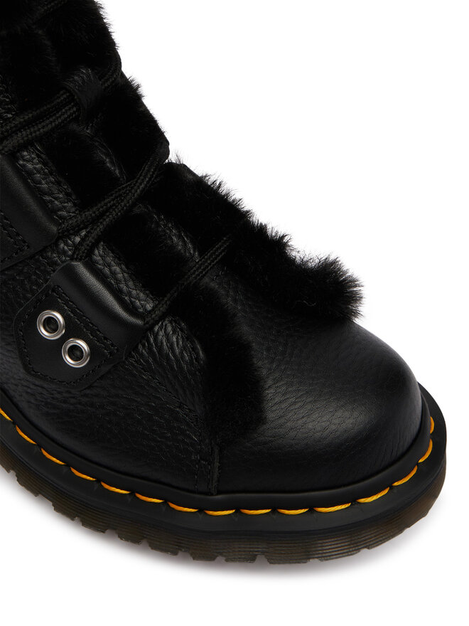 Dr. Martens Schnürstiefeletten Dr. Martens 1460 Faux Fur Lined DM31876001 Schwarz