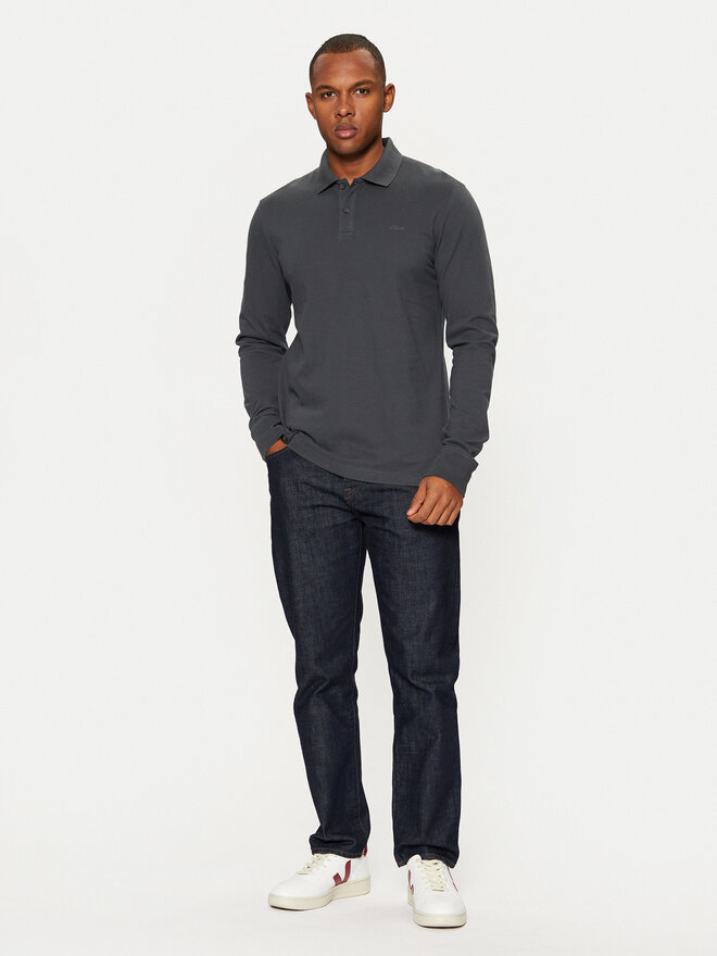 s.Oliver s.Oliver Polo marškinėliai 2153544 Pilka Regular Fit