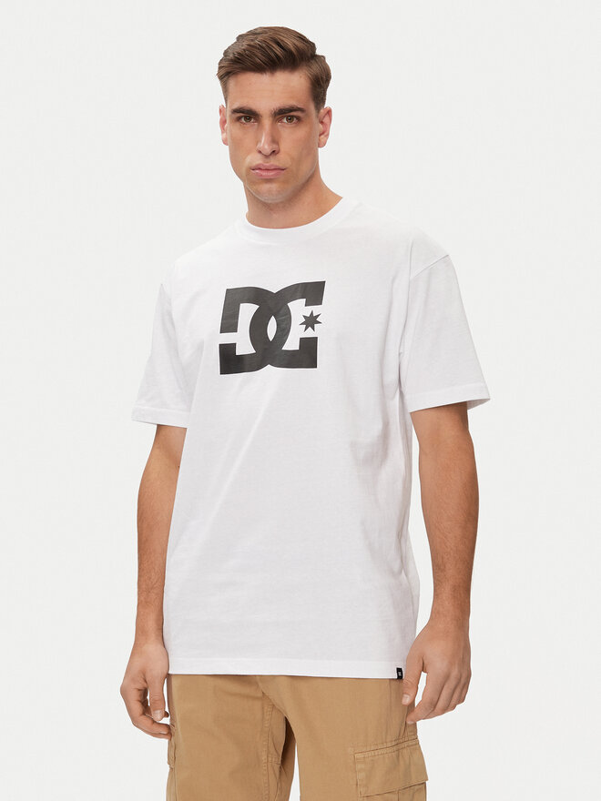 DC DC Marškinėliai Star Hss ADYZT05373 Balta Relaxed Fit