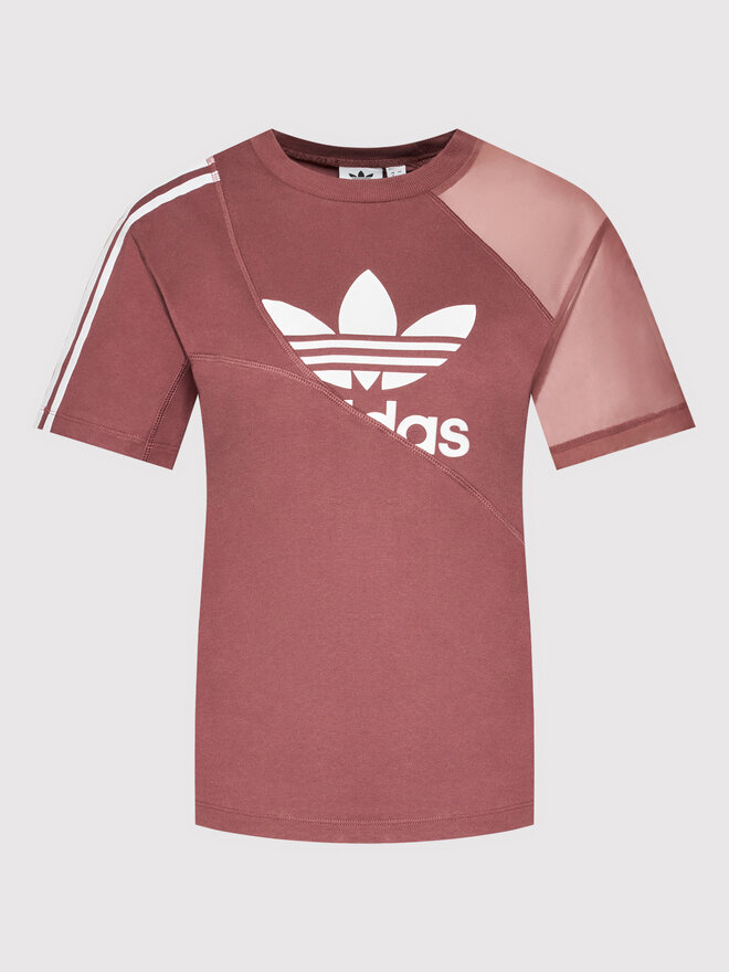 adidas adidas Футболка adicolor Split Trefoil HC7044 Рожевий Regular Fit