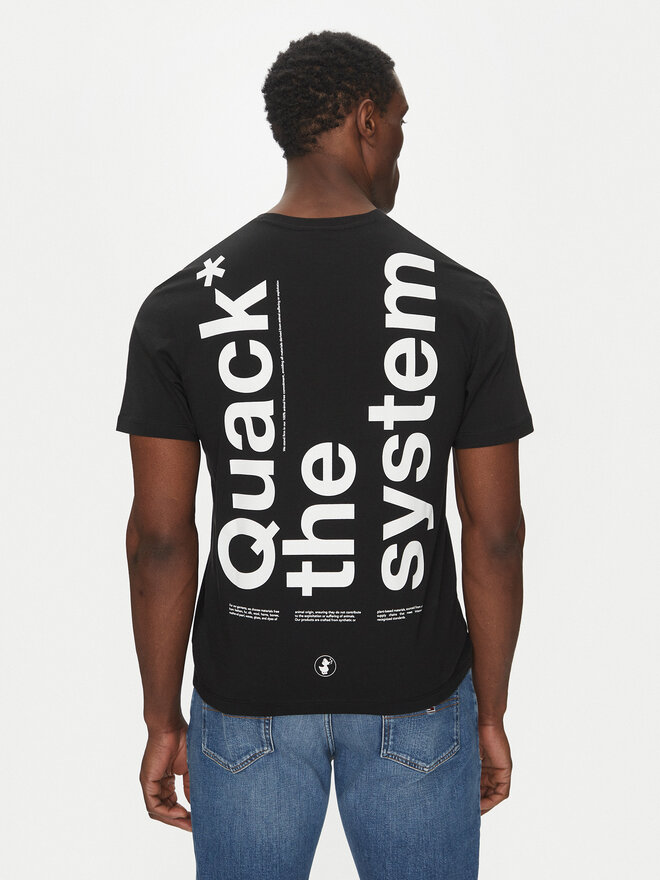 Save The Duck Save The Duck Camiseta DT2222M BESY20 Negro Regular Fit