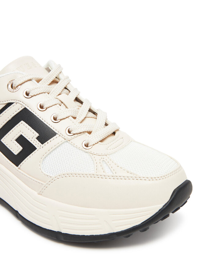 Guess Sneakersy Guess FLTFON FAB12 Écru