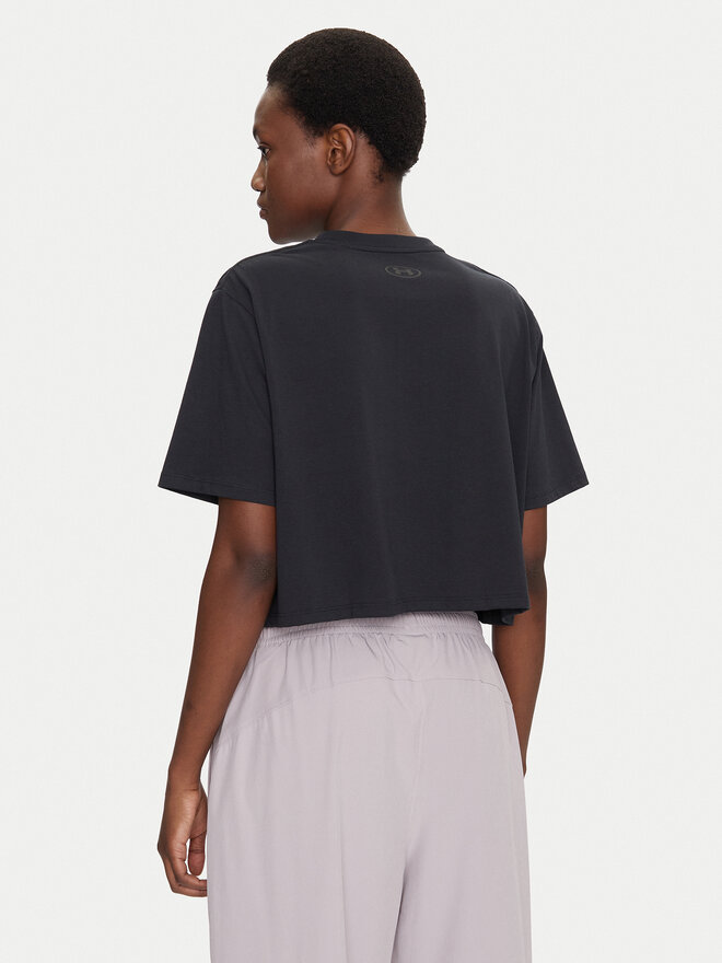 Under Armour Under Armour Marškinėliai Rival 1389721 Juoda Loose Fit