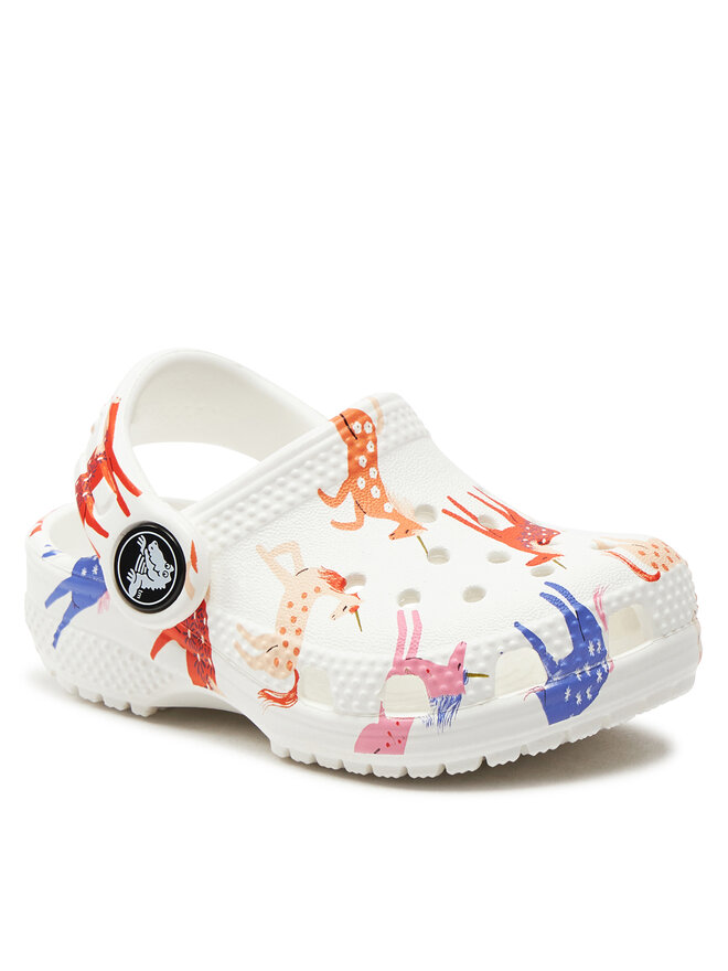 Crocs Nazouváky Crocs Classic Character Print Clog T 209697 Bílá