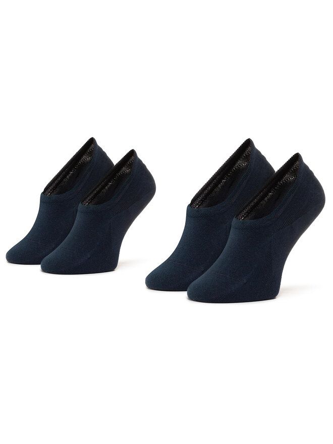 Tommy Hilfiger Súprava 2 párov kotníkových ponožiek dámskych Tommy Hilfiger 383024001 Tmavomodrá