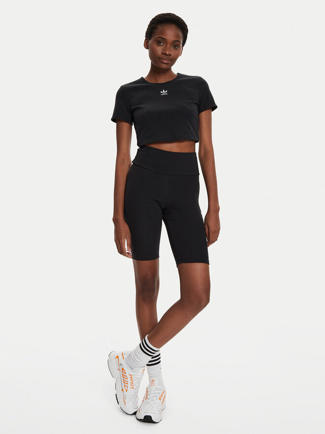 adidas adidas Marškinėliai Essentials II8057 Juoda Slim Fit