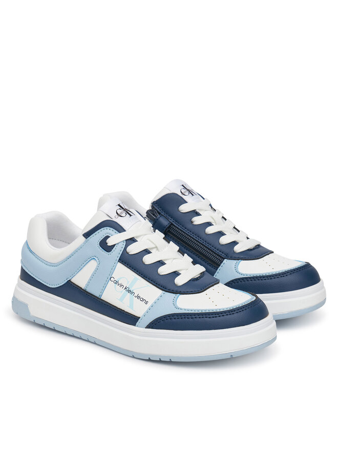Calvin Klein Jeans Снікерcи Calvin Klein Jeans Low Cut Lace-Up Sneaker V3X9-82091-1355 Голубий