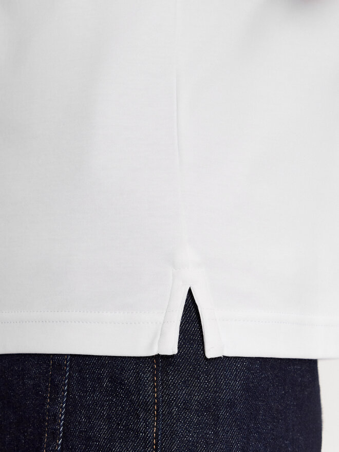 Calvin Klein Calvin Klein Poloshirt Smooth Cotton Slim Polo K10K111657 Weiß Regular Fit