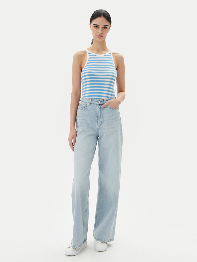 Pieces Pieces Felső Jane 17155477 Kék Slim Fit
