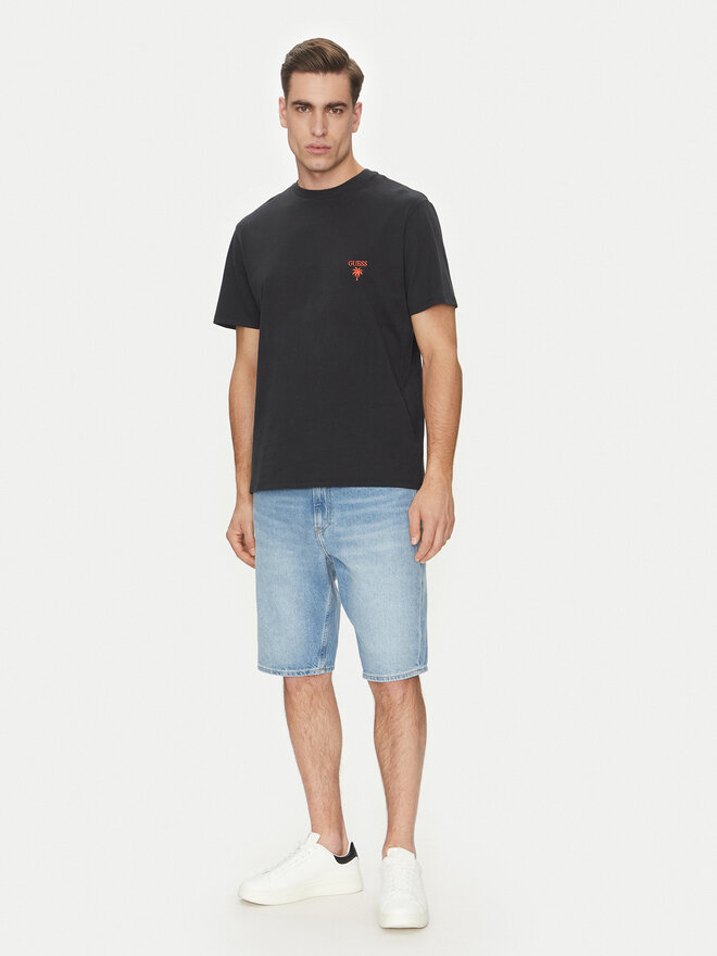 Guess Guess T-Shirt F5GI09 KA260 Schwarz Regular Fit