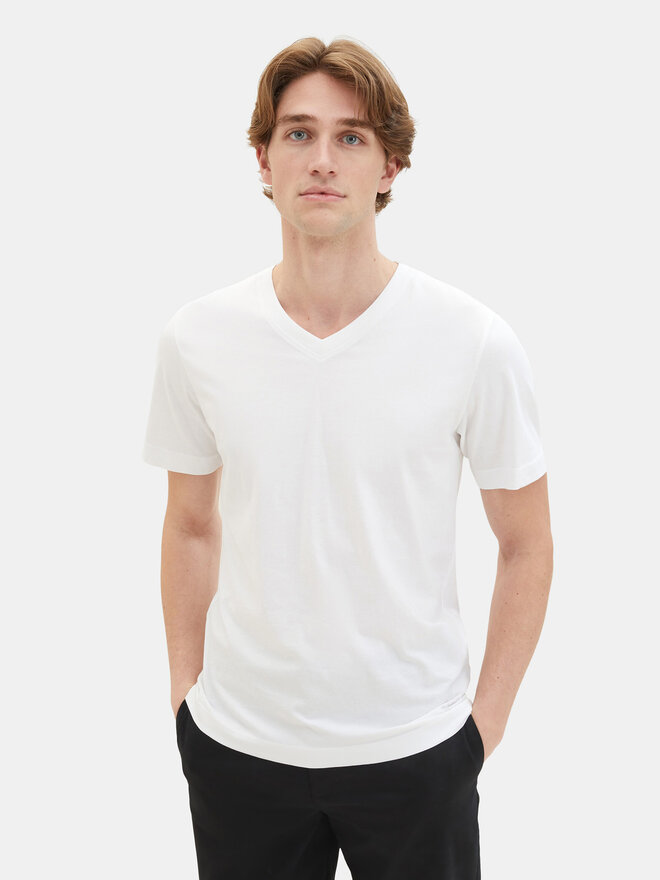 Tom Tailor Tom Tailor Σετ 2 T-Shirts 1037738 Λευκό Regular Fit