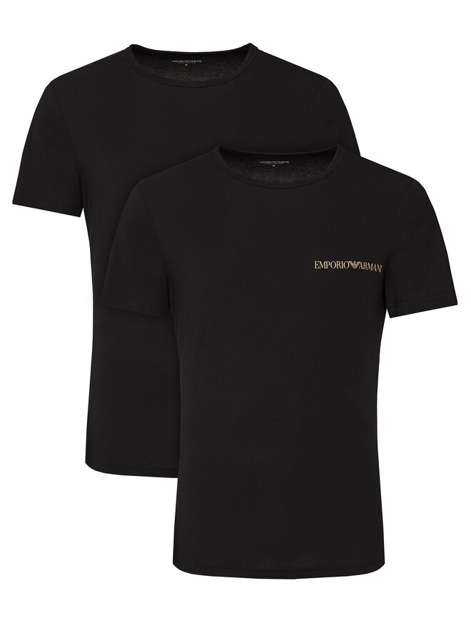 Emporio Armani Underwear Emporio Armani Underwear Σετ 2 T-Shirts EM000391 AF10779 MC005 Μαύρο Regular Fit