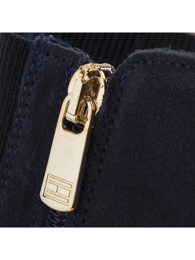 Tommy Hilfiger Csizma Tommy Hilfiger Hardware Mix Longboot FW0FW04282 Sötétkék