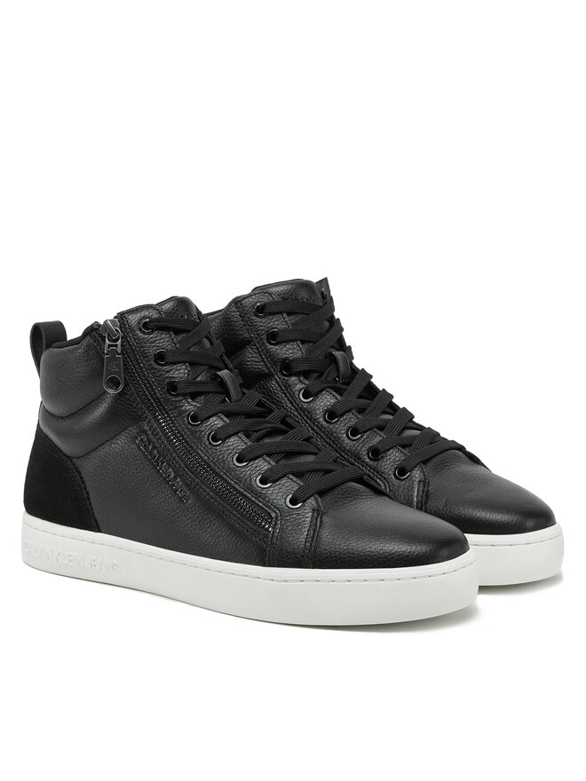 Calvin Klein Jeans Sneakers Calvin Klein Jeans Classic Cupsole Zip Mid In YM0YM01156 Negru
