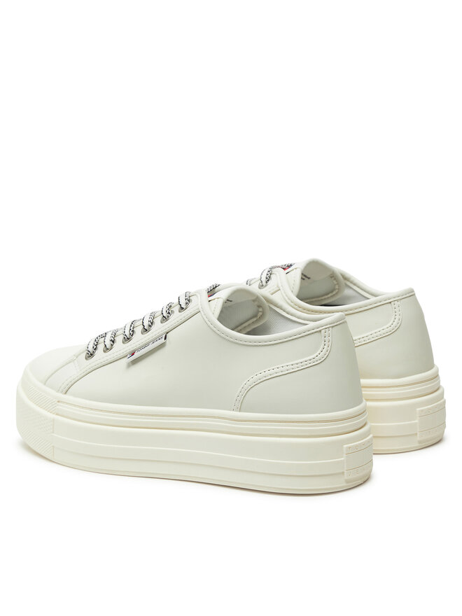 Tommy Jeans Trampki Tommy Jeans Foxing EN0EN02714 Écru