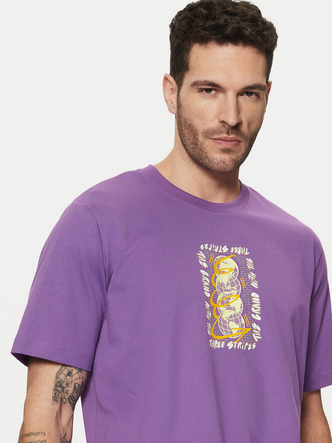 adidas adidas Marškinėliai Trefoil Series JP4498 Violetinė Regular Fit