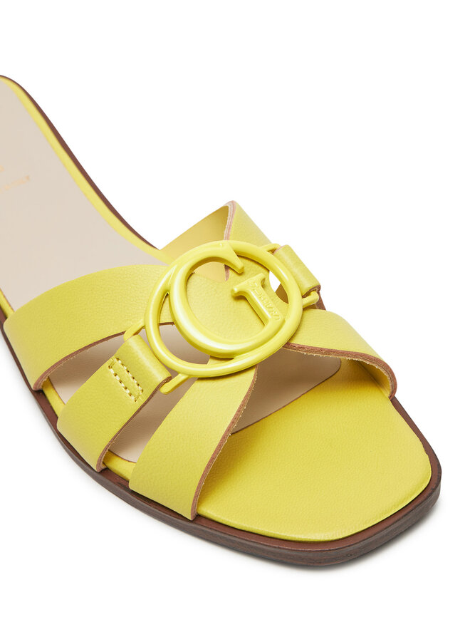 Guess Klapki Guess Symo FLJSYM LEA03 Żółty