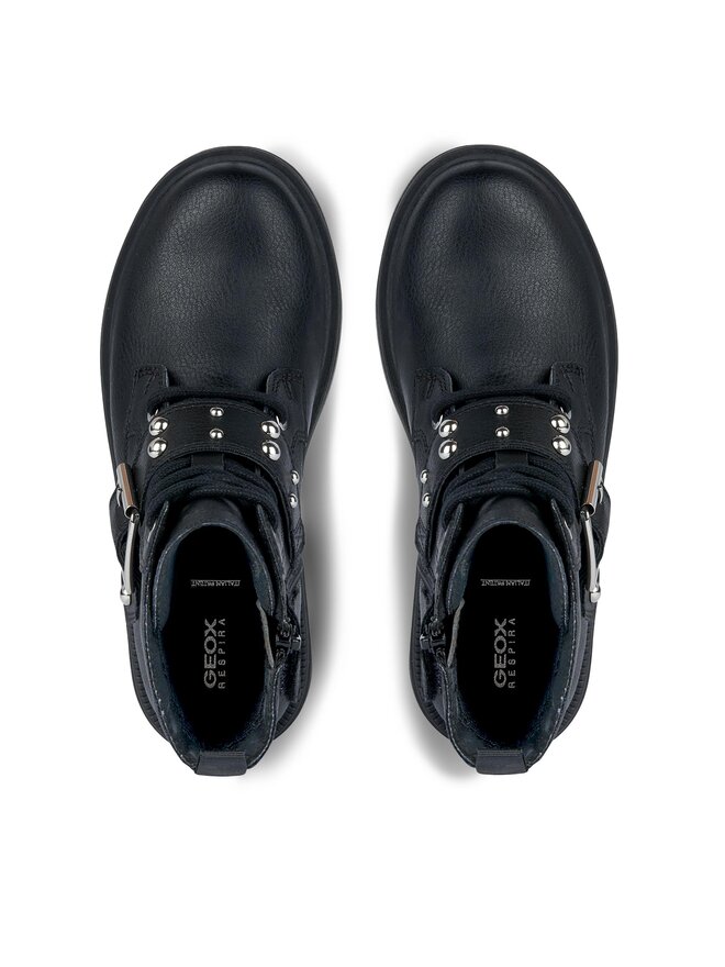 Geox Škornji Geox J Eclair Girl J369QD 000BU C9999 M Črna