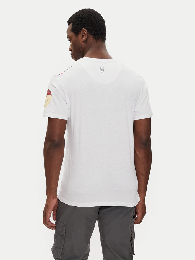 Brave Soul Brave Soul Camiseta MTS-149CAPITOL Blanco Regular Fit