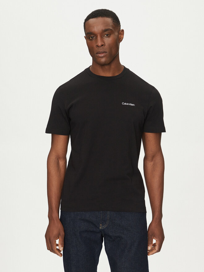 Calvin Klein Calvin Klein T-Shirt Linear Box Logo K10K114152 Μαύρο Regular Fit