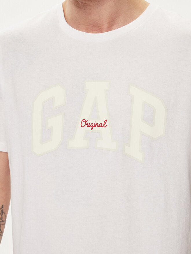 Gap Gap Marškinėliai 471777-08 Balta Regular Fit