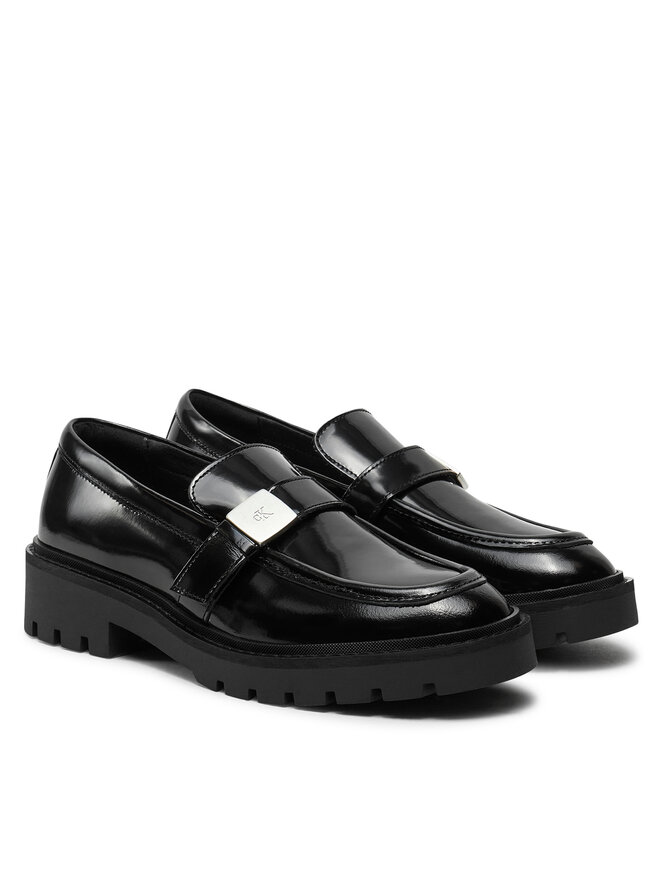 Calvin Klein Jeans Loafersy Calvin Klein Jeans Flatform Shoe Driver Hdw YW0YW01657 Czarny