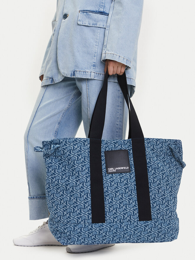 Karl Lagerfeld Jeans Handtasche Karl Lagerfeld Jeans A2W50005 Blau
