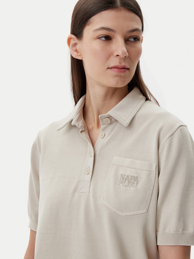 Napapijri Napapijri Poloshirt NP0A4IFJ Beige Regular Fit